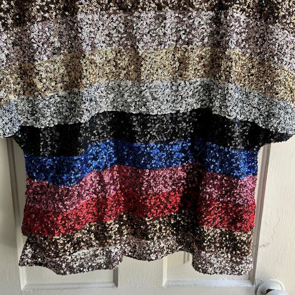 GAP Sequin Striped Boxy Fit Top - Picture 5 of 8